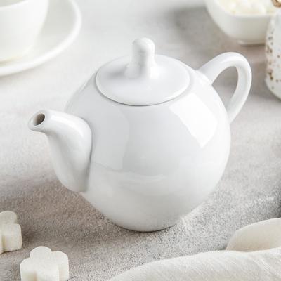 Чайник заварочный «Бельё», 350 мл, фарфор, белый