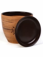 Горшок для цветов «Восток», керамический, с поддоном, 5 л, коричневый с иероглифом - Фото 3