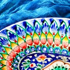 Селедочница Риштанская Керамика "Узоры", 34 см, разноцветное, овальное - Фото 4