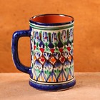 Кружка узбекская Риштанская Керамика «Узор», 500 мл, синяя - Фото 4