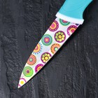 Нож кухонный с антиналипающим покрытием «Калейдоскоп», лезвие 8,5 см, цвет МИКС - Фото 2