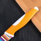 Нож кухонный с антиналипающим покрытием «Полосы», лезвие 8,5 см, цвет МИКС - Фото 4