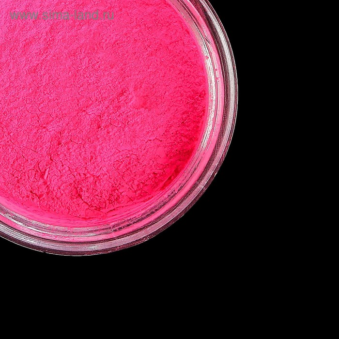 Пудра-пигмент для декора ногтей, 3гр, цвет неоновый розовый