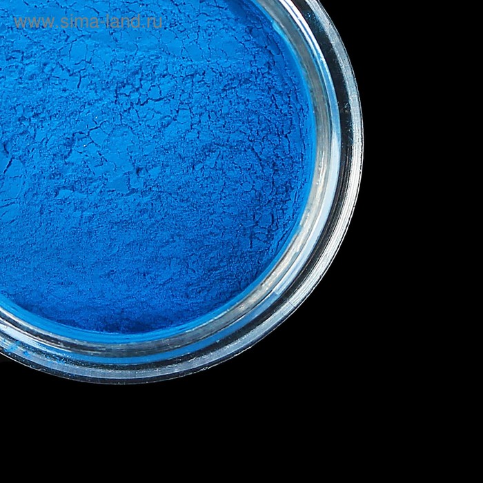 Пудра-пигмент для декора ногтей, 3гр, цвет неоновый голубой