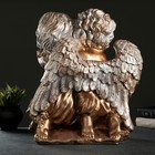 Фигура "Ангел и Фея сидя" большой бронза/серебро 24х35х41см - Фото 3