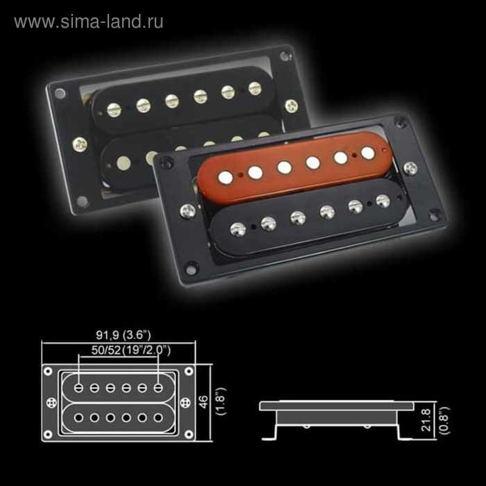 Звукосниматель Belcat BH-23Bridge-BK  магнитный, хамбакер, бриджевый, черный - Фото 1