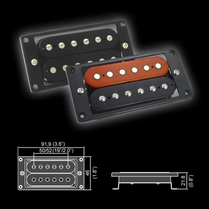 Звукосниматель Belcat BH-23Neck-BK  магнитный, хамбакер, нековый, черный