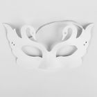 Основа для творчества и декорирования - маска на резинке «Лебеди» - Фото 1