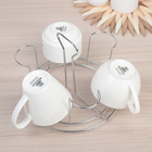 Подставка для стаканов Доляна, 19,5×19,5×15 см, цвет серый - Фото 2