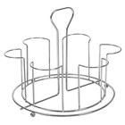 Подставка для стаканов Доляна, 19,5×19,5×15 см, цвет серый - Фото 3