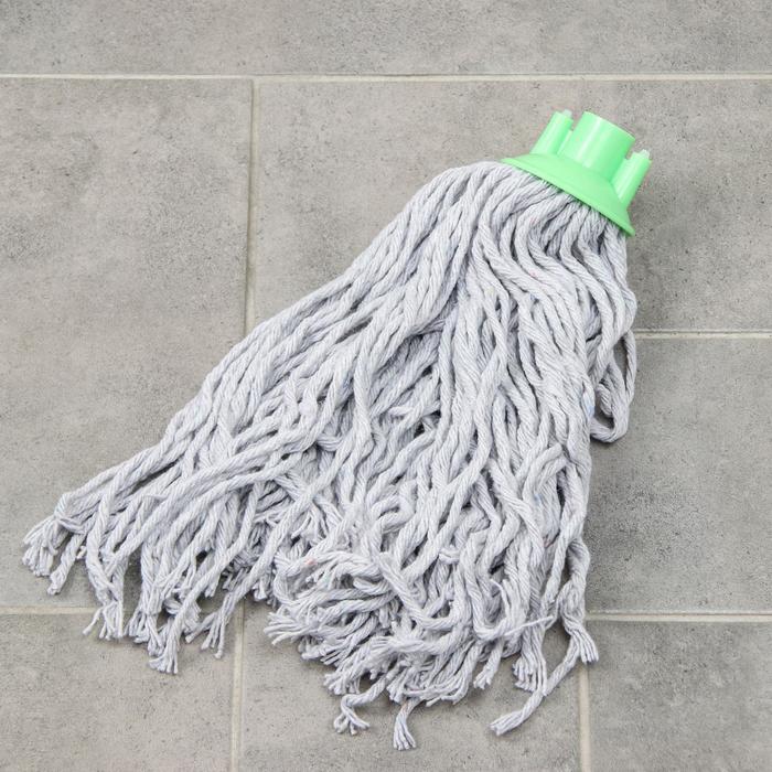 Насадка для швабры верёвочная, х/б, 150 гр, длина нити 26 см, цвет МИКС - Фото 1