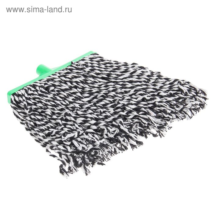 Насадка для швабры веревочная, х/б, удлиненная насадка 27 см, 400 гр, цвет МИКС - Фото 1