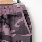Комплект женский (футболка, брюки) «Камуфляж», цвет сиреневый, размер 42 - Фото 5