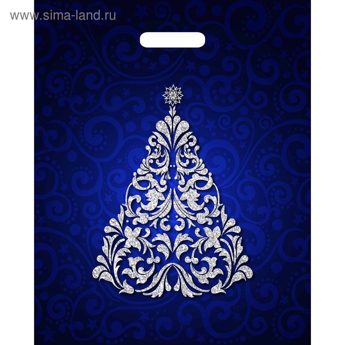 Пакет "Блю стайл", полиэтиленовый с вырубной ручкой, 47,5 х 39 см, 55 мкм - Фото 1