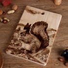 Доска из массива кедра «Белка», большая, прямоугольная, 23 × 35 см - фото 20750926