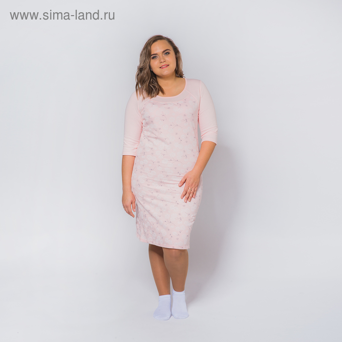 Ночная сорочка женская , цвет розовый, размер 48 - Фото 1