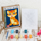 Картина по номерам на картоне «Котёнок», 16,5 х 13 см - Фото 2