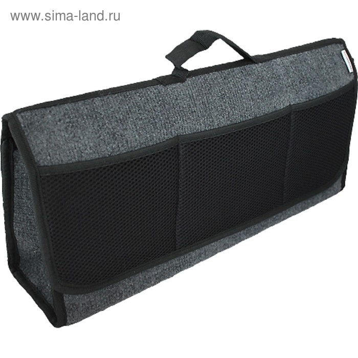 Органайзер багажника, войлочный 12х50 см, чёрно-серый - Фото 1