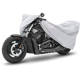 Чехол-тент для мотоциклов и скутеров 203 х 89 х 119 см (М), серебряный