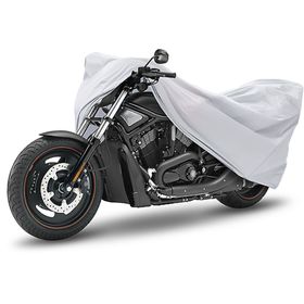 Чехол-тент для мотоциклов и скутеров 229х99х124 см (L), серебряный Ош
