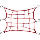 Сетка багажная для крепления груза, эластичная 40х40 см, красный - Фото 1