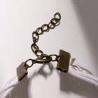 Браслет кожа «Магия знаков» кошечка, L=17 см, белый - Фото 3