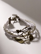 Браслет кожаный «Сердце, кошка и крылья», L=17 см, белый  (артикул 2502594)  большой выбор товаров оптом и в розницу по низким ценам с доставкой