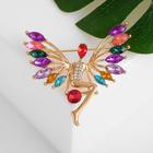 Брошь «Ангел», разноцветная в золоте - Фото 1