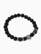 Браслет из бусин унисекс «Лава. Лев», d=7 см, чёрный с серебристым - Фото 4