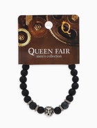 Браслет из бусин унисекс «Лава. Лев», d=7 см, чёрный с серебристым - Фото 6