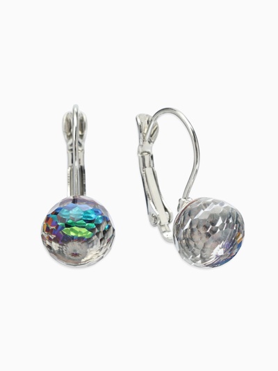 Серьги со стразами «Радужный день», шарик гранёный, миксы