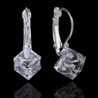 Серьги со стразами «Радужный день» кубик, миксы - Фото 3