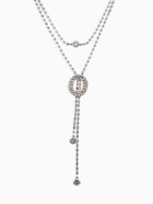 Гарнитур 2 предмета: кулон, серьги «Жаклин» дуэт, овал, цвет белый в серебре, 45 см - Фото 3