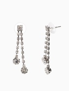 Гарнитур 2 предмета: кулон, серьги «Жаклин» дуэт, овал, цвет белый в серебре, 45 см - Фото 5