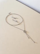 Гарнитур 2 предмета: кулон, серьги «Жаклин» дуэт, овал, цвет белый в серебре, 45 см - Фото 8