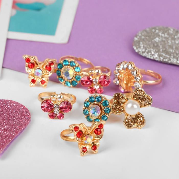 Кольцо «Выбражулька» романтика, форма МИКС, МИКС