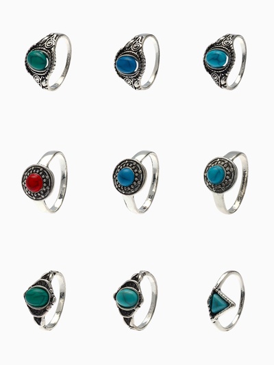 Кольцо «Натурель» Артемида, размер МИКС, цвет МИКС