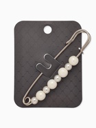 Булавка «Жемчужная дорожка», 8 см (+ - 0.5 см), белая в серебре - Фото 3