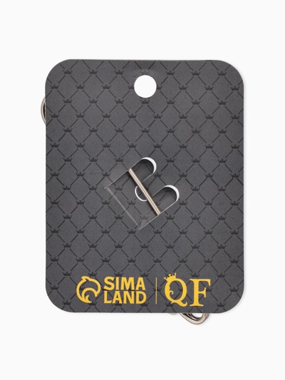 Булавка «Жемчужная дорожка», 8 см (+ - 0.5 см), белая в серебре