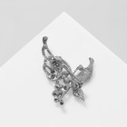 Брошь «Бабочка» с жемчужным крылом, цвет белый в серебре - Фото 3