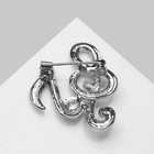 Брошь «Ноты», белая в серебре - Фото 3