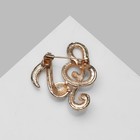 Брошь «Ноты», белая в золоте - Фото 3