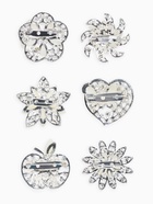 Брошь «Ассорти» цветы рисовые, цвет белый в серебре - Фото 2