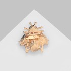 Брошь «Жук», цвет розовый в золоте - Фото 3