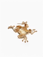 Брошь «Лягушка» путешественница, цвет зелёный в золоте - Фото 5