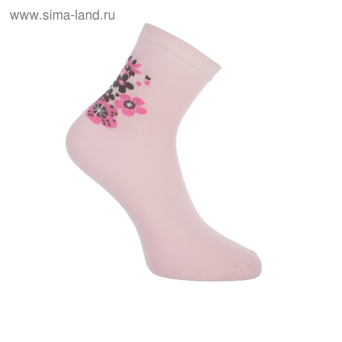 Носки детские НД1-2485, цвет светло-розовый, р-р 22-24 - Фото 1
