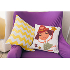 Чехол на подушку "Этель" Дарси цв.жёлтый 43*43 см - Фото 7