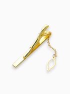 Зажим для галстука стальной «Классический» квадраты с эмалью, цвет чёрный в золоте - Фото 2