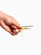 Зажим для галстука стальной «Классический» квадраты с эмалью, цвет чёрный в золоте - Фото 4