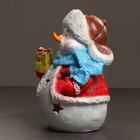 Фигура - подсвечник на 1 свечу «Снеговик с подарками», с блёстками, 45 см - Фото 3